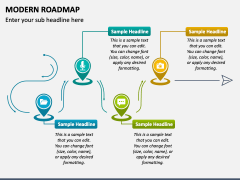 Modern Roadmap PPT Slide 2