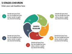 5 Stages Chevron PPT Slide 2