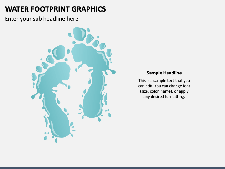 Water Footprint Graphics PPT Slide 1