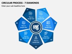 Circular Process - 7 Diamonds PPT Slide 2