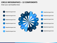 Circle Infographics – 12 Components PPT Slide 1
