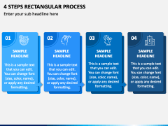 4 Steps Rectangular Process PPT Slide 2