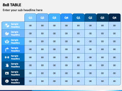 8x8 Table PPT Slide 2