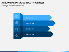 Arrow Bar Infographics – 4 Arrows PPT Slide 1
