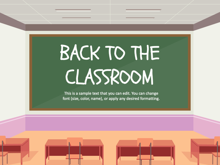 Back to the Classroom Theme PPT Slide 1