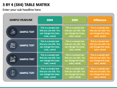 3 By 4 Table Matrix Slide 2