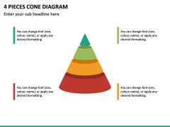 4 Pieces Cone Diagram PPT Slide 2