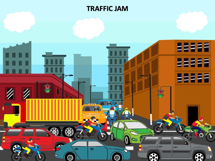 Traffic Jam PowerPoint Template and Google Slides Theme