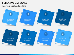 8 Creative List Boxes PPT Slide 1