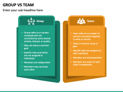 Group Vs Team PowerPoint Template - PPT Slides