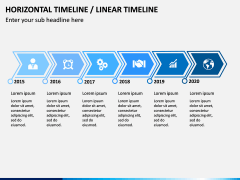 Horizontal Timeline Free PPT Slide 1