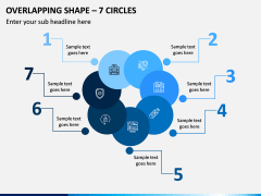 Overlapping Shape – 7 Circles PPT Slide 1