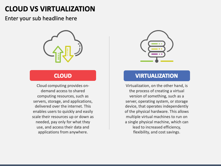 Cloud Vs Virtualization PPT Slide 1