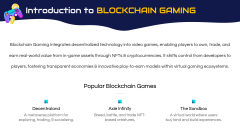 Blockchain Gaming PPT Slide 2