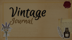 Vintage Journal Theme Animated Presentation - SketchBubble