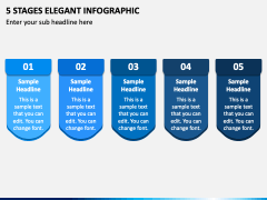 5 Stages Elegant Infographic PPT Slide 2