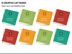 8 Creative List Boxes PPT Slide 2