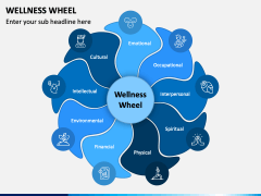 Wellness Wheel Free PPT Slide 1