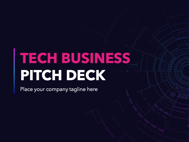 Tech Business Pitch Deck PPT Slide 1