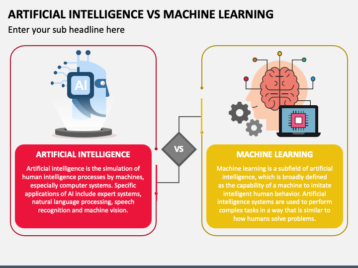 Artificial Intelligence Vs Machine Learning PPT Slide 1