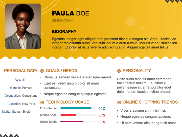 Target Persona Analysis PPT Slide 1