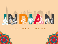 Indian Culture Theme PPT Slide 1