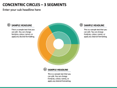 Concentric Circles – 3 Segments PPT Slide 2