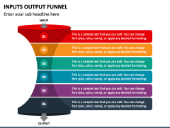 Inputs Output Funnel PowerPoint and Google Slides Template - PPT Slides