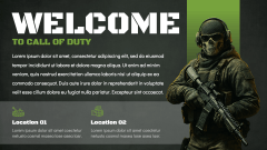 Call of Duty Presentation Theme PPT Slide 3