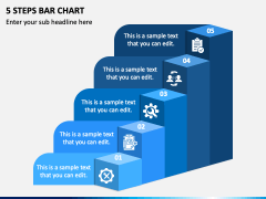5 Steps Bar Chart PPT Slide 2