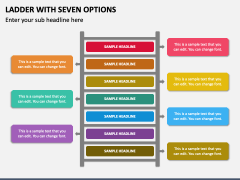 Ladder with Seven Options PPT Slide 2