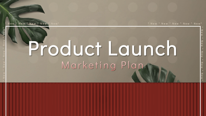 New Product Launch Marketing Plan PPT Slide 1
