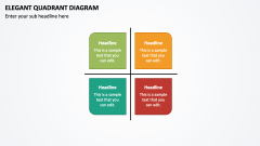 Elegant Quadrant Diagram PPT Slide 1