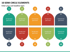 10 Semi Circle Elements PPT Slide 2