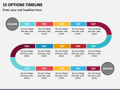 15 Options Timeline PPT Slide 1