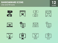 Ransomware Icons PPT Slide 1