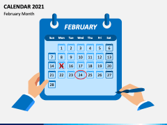 Calendar 2021 Type 1 PPT Slide 2