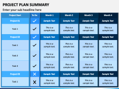 Project Plan Summary PowerPoint and Google Slides Template - PPT Slides