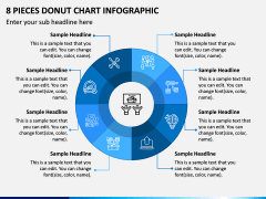 8 Pieces Donut Chart Infographic PPT Slide 1