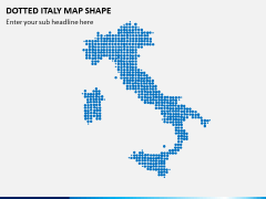 Dotted Italy Map PPT Slide 1