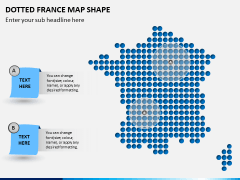 Dotted France Map PPT Slide 1