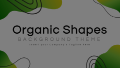 Organic Shapes Background Theme Animated Presentation - SketchBubble