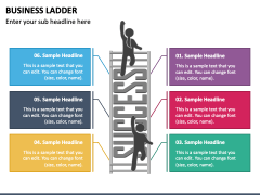 Business Ladder Free PPT Slide 1