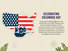 Columbus Day Free PPT slide 2