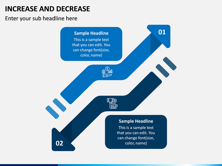 Increase and Decrease PowerPoint Template - PPT Slides | SketchBubble