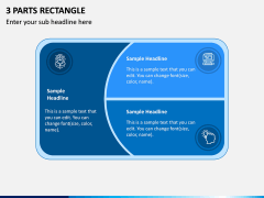 3 Parts Rectangle PPT Slide 1