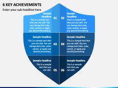 6 Key Achievements PPT Slide 1