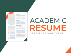 Academic Resume PPT Slide 1