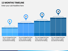 12 Months Timeline PPT Slide 1