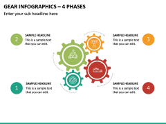 Gear Infographics – 4 Phases PPT Slide 2